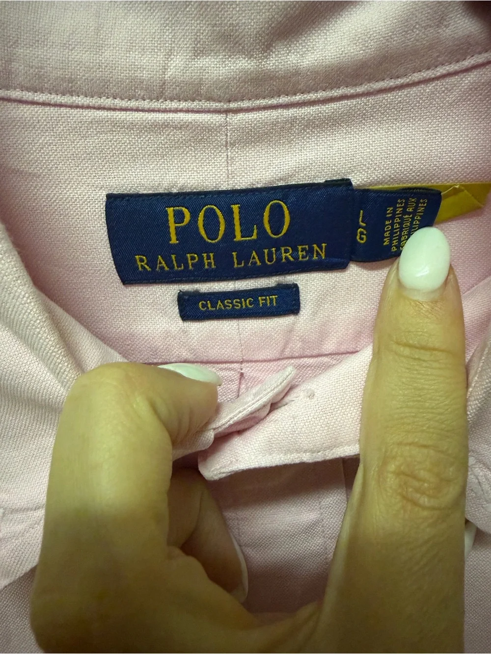 Polo by Ralph Lauren Light Pink Long-Sleeve Dress Shirt